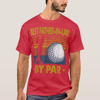 Mens Best Father In Law By Par Funny Disc Golf Gif T-Shirt