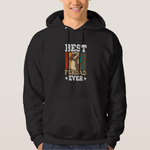 Mens Best Ferdad Ever Ferret Dad Hoodie