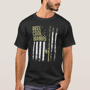 Mens Best Fisherman Reel Cool Gramps For Daddy Fat T-Shirt