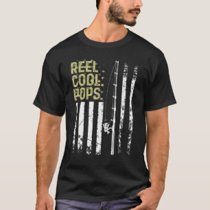 Mens Best Fisherman Reel Cool Pops For Daddy Fathe T-Shirt