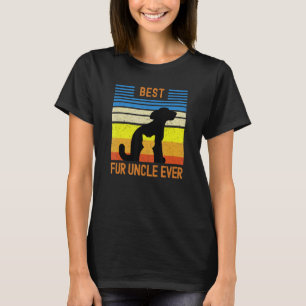 Mens Best Fur Uncle Ever Funny Vintage Retro Dog a T-Shirt