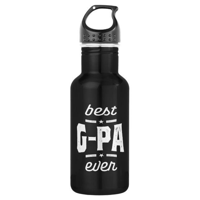 Mens Best G-Pa Ever Gift Grandpa Gift 532 Ml Water Bottle (Front)