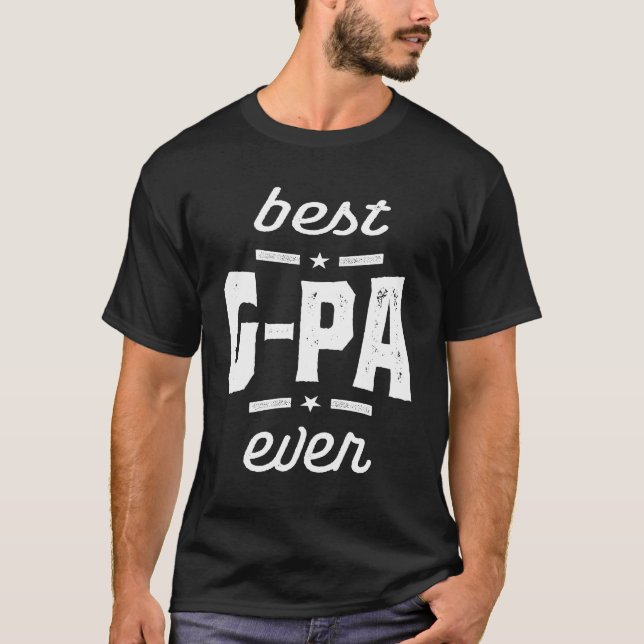 Mens Best G-Pa Ever Gift Grandpa Gift T-Shirt (Front)