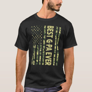Mens Best G Pa Ever Us American Flag Grandpa Fath T-Shirt