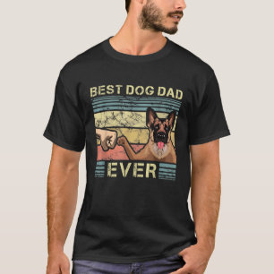 Mens Best German Shepherd Dad Ever Funny Animal En T-Shirt