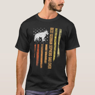 Mens Best German Shepherd Dad Ever T-Shirt