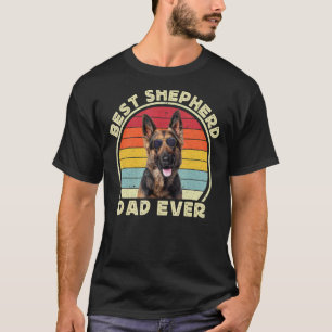Mens Best German Shepherd Dad For Men Shepherd GSP T-Shirt