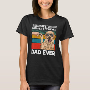 Mens Best Golden Retriever Dad Ever Bester Dog Dad T-Shirt