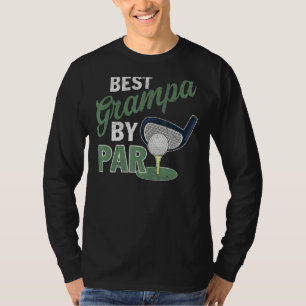 Mens Best Grampa By Par Father's Day Golf Golfer T-Shirt