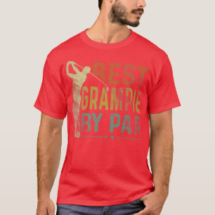 Mens Best Grampie By Par Funny Golf Lover Grandpa T-Shirt