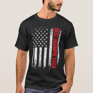 Mens Best Grampie Ever American Flag Father's Day T-Shirt