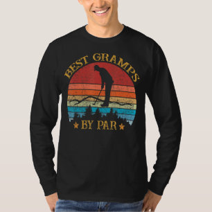 Mens Best Gramps By Par Father's Day Golf Golfing T-Shirt