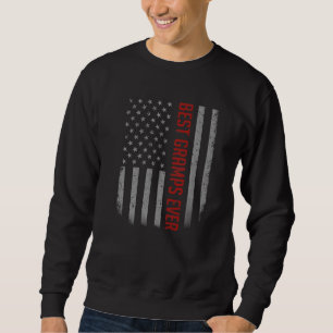 Mens Best Gramps Ever American Flag For Father's Sweatshirt