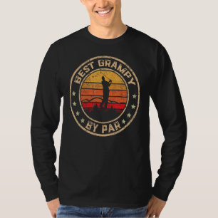 Mens Best Grampy By Par Father's Day Golf Golfing T-Shirt