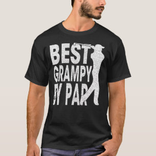 Mens Best Grampy By Par Vintage Pro Golfer Father T-Shirt