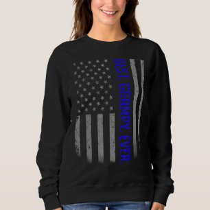 Mens Best Grampy Ever American Flag For Father's Sweatshirt