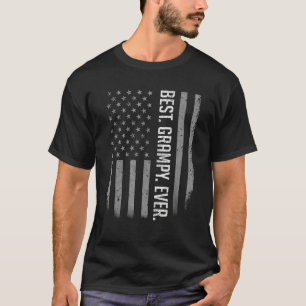 Mens Best Grampy Ever American Flag For Father's T-Shirt