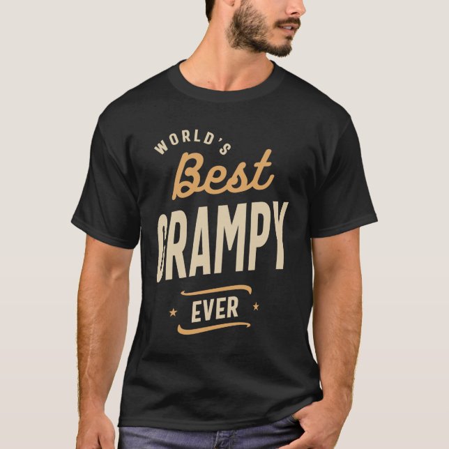 Mens Best Grampy Ever Funny Dad / Grandpa T-Shirt (Front)