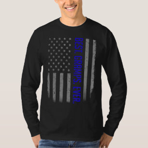 Mens Best Grams Ever American Flag   For Father's  T-Shirt