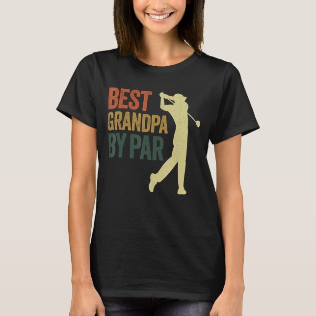 Mens  Best Grandpa By Par Apparel Golf Dad Father' T-Shirt (Front)