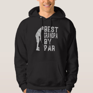 Mens Best Grandpa By Par Father's Day Golf Vinta Hoodie