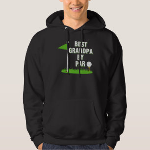 Mens Best Grandpa By Par  Golf Fathers Day Christm Hoodie