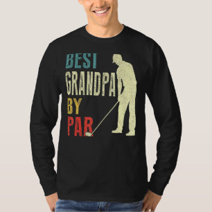 Mens Best Grandpa By Par Golf Father's Day Dadd T-Shirt