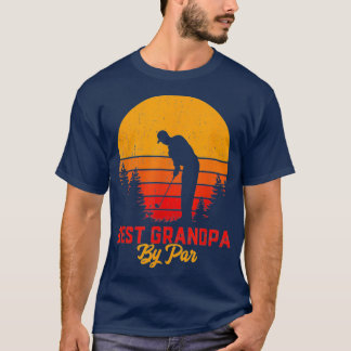 Mens Best Grandpa By Par Golf Lover Gift For Men T-Shirt