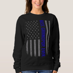 Mens Best Grandpop Ever American Flag For Father Sweatshirt