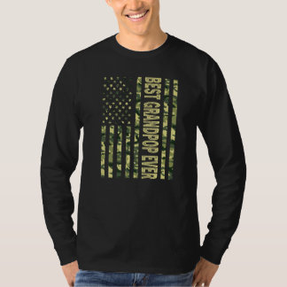 Mens Best Grandpop Ever Us American Flag Grandpa F T-Shirt