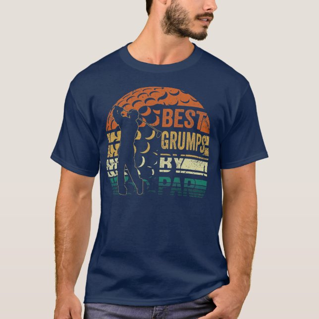 Mens Best Grumps By Par Retro Father's Day Gift T-Shirt (Front)