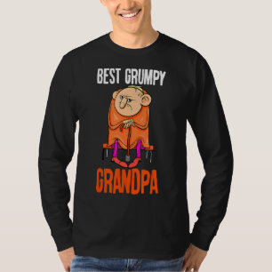 Mens Best Grumpy Grandpa Grandpa Father's Day T-Shirt
