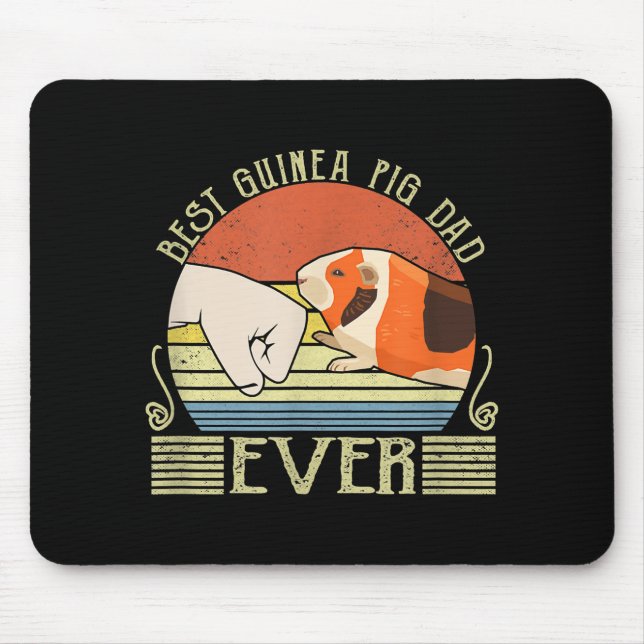 Mens Best Guinea Pig Dad Ever Mouse Mat (Front)