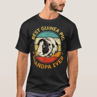 Mens Best Guinea Pig Grandpa Ever  Funny Fathers D T-Shirt