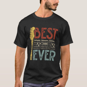 Mens Best Guitar Dad Ever Chords Best Dad Guitar G T-Shirt