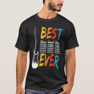 Mens Best Guitar Dad Ever Chords Best Dad Tabs Fat T-Shirt