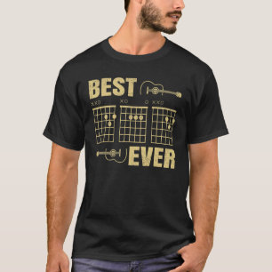 Mens Best Guitar Dad Ever Guitar Guitarist Dad F T-Shirt