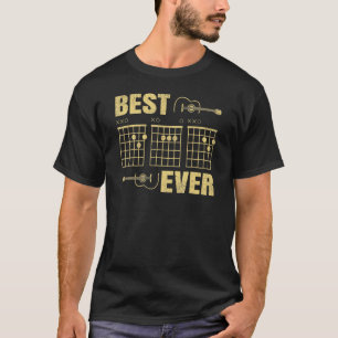 Mens Best Guitar Dad Ever Guitar Guitarist Dad Fa T-Shirt