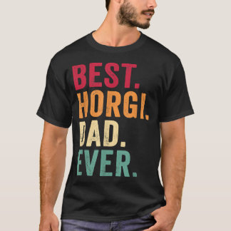 Mens Best Horgi Dad Ever Corgi and Husky Dog Mi  T-Shirt