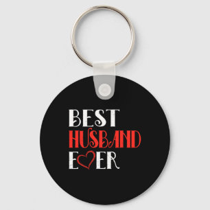 Mens Best Husband Ever Tee Valentine's Day Gifts F Key Ring