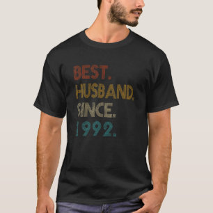 Mens Best Husband Since 1992 - Funny 30Th Wedding T-Shirt