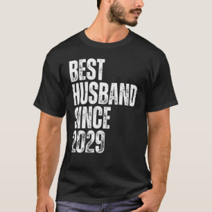 Mens Best Husband Since 2029 Vintage Wedding Anniv T-Shirt