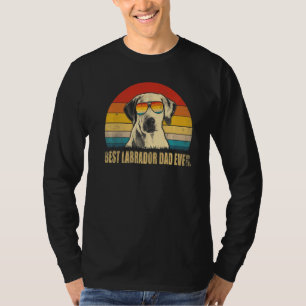 Mens Best Lab Dad Ever Father's Day Vintage Labrad T-Shirt
