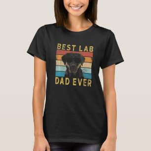 Mens Best Lab Dad Ever Vintage Yellow Labrador Ret T-Shirt
