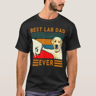 Mens Best Lab Dad Father's Day Dad Best Labrador T-Shirt