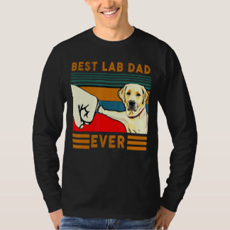Mens Best Lab Dad  Father's Day Dad  Best Labrador T-Shirt