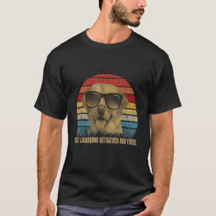 Mens Best Labrador Retriever Dad Ever Vintage Lab  T-Shirt