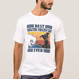 Mens Best Miniature Pinscher Dad Ever Funny Dog Lo T-Shirt