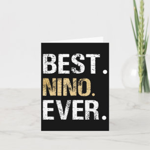 Mens Best Nino Ever Gift For Spanish Mexican Godfa Card