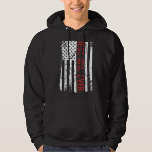 Mens Best Opa Ever Us American Flag For Father's Hoodie